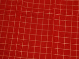 Big Kattem(Square) Body Kanchi Rich Cotton, Red Saree For Women SAREE JCS Fashions