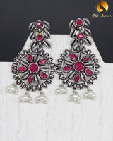 Elegant Oxidized German Silver neck set