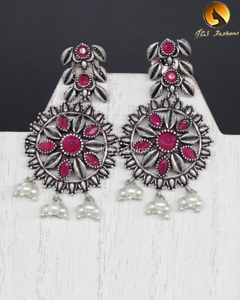 Elegant Oxidized German Silver neck set