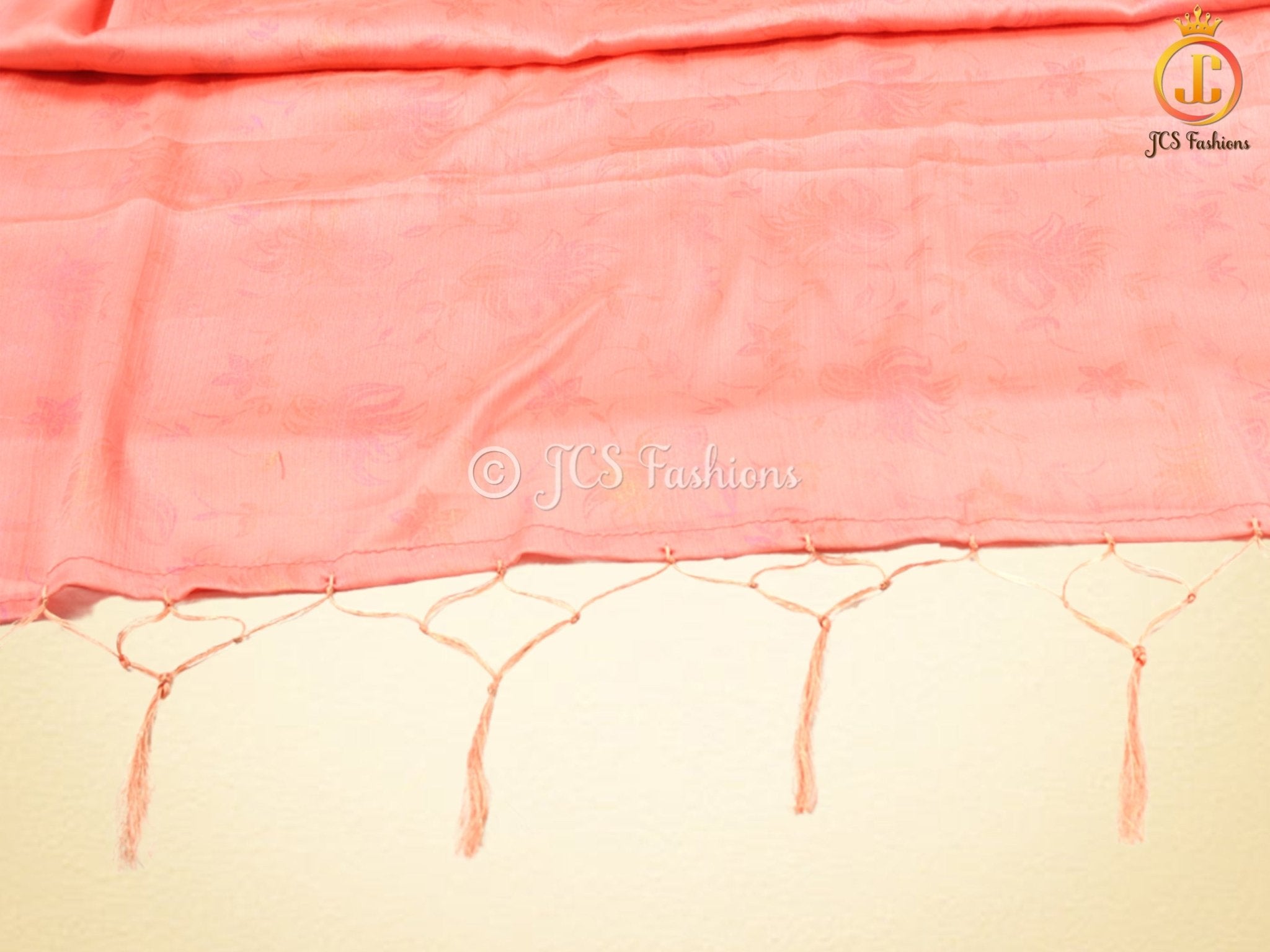 Chiffon Saree, Light weight, Saree with Stitched blouse, Flowy Saree SAREE JCS Fashions