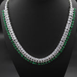 Cubic Zirconia Long Chain with Earring - JCS Fashions Jewelry JCS Fashions