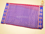 Dual-Shade Kanchipuram Blended Embossed Silk Saree With Blouse SAREE JCS Fashions