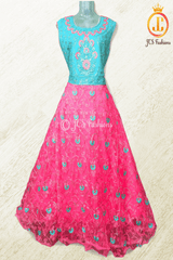 Graceful Glamour: Unveiling our New Netted Frock – Elevate Your Style GIRLS JCS Fashions Pink Small (36)