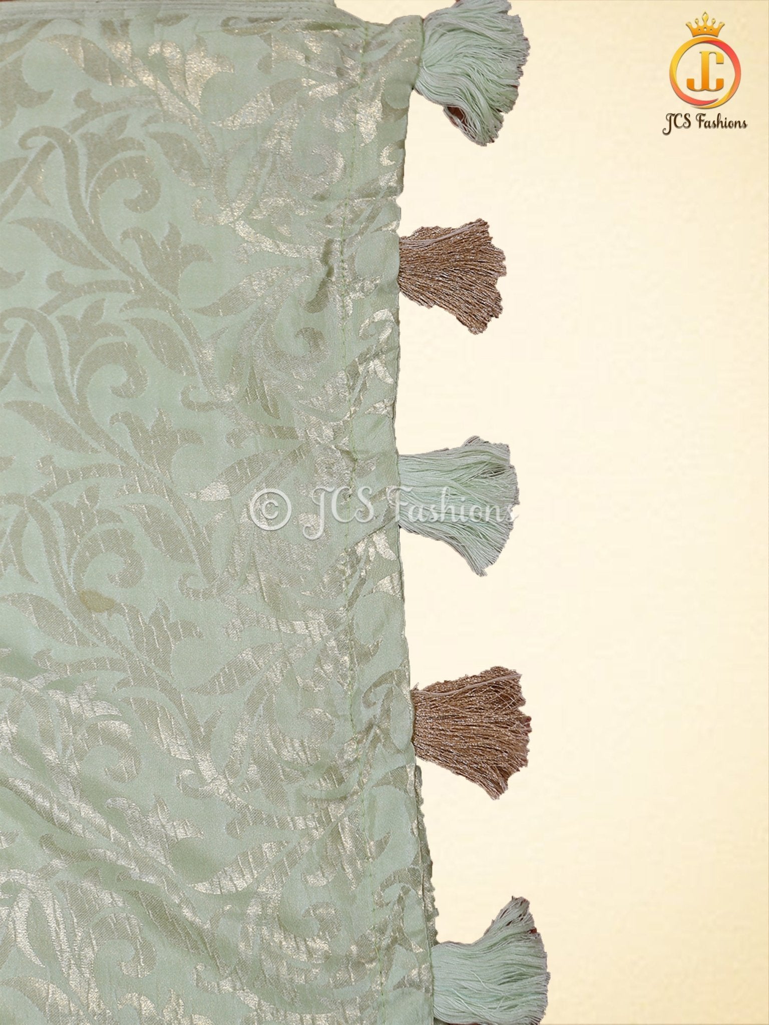Green Banarasi Crepe Soft Silk Saree With Chiknakari Weaving Blouse - JCS Fashions