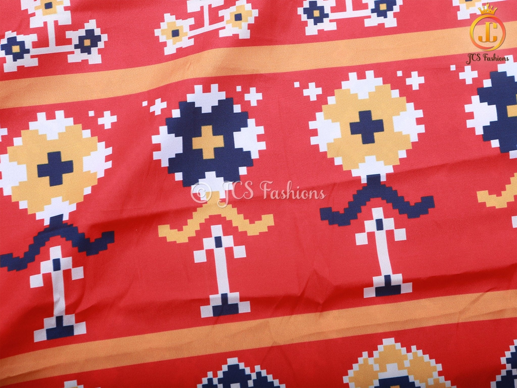 Heavy Quality Satin Silk And Digital Printed Patola Sarees With Blouse - JCS Fashions