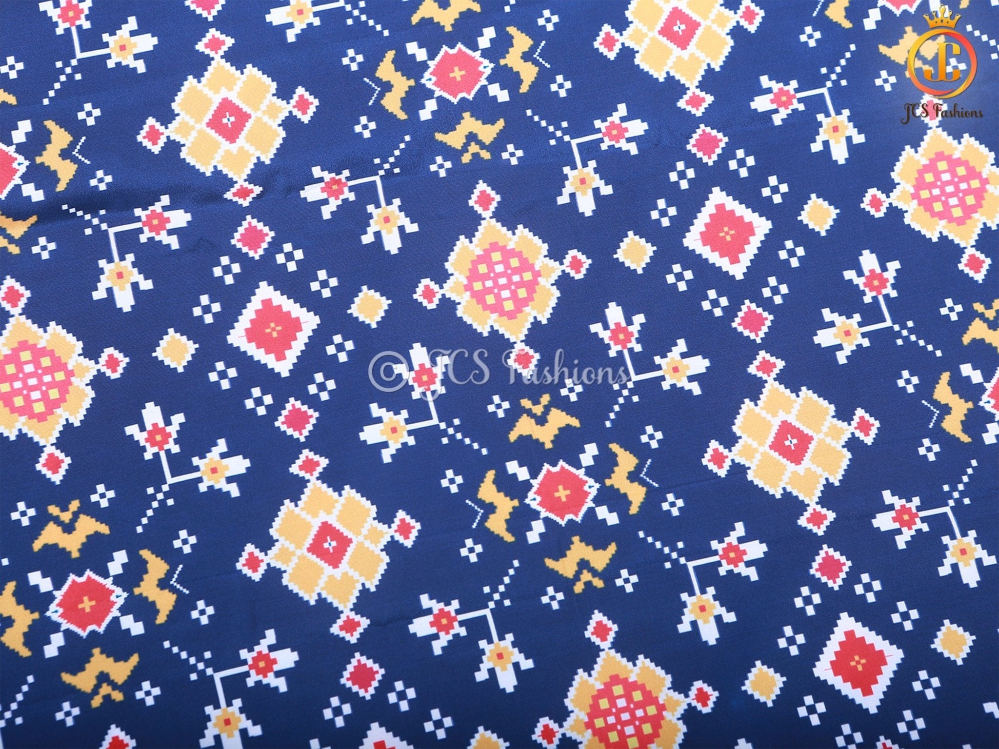 Heavy Quality Satin Silk And Digital Printed Patola Sarees With Blouse - JCS Fashions