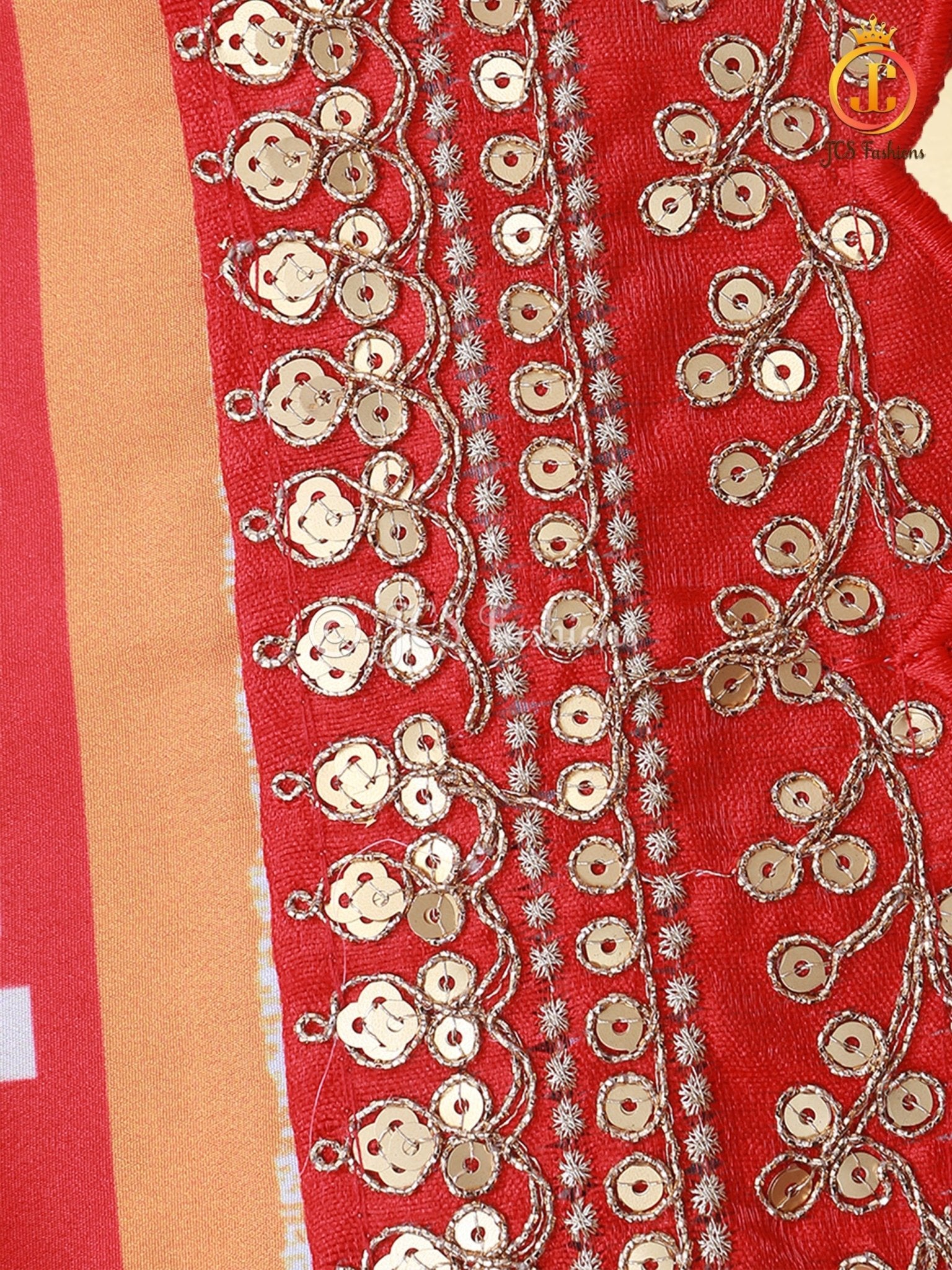 Heavy Quality Satin Silk And Digital Printed Patola Sarees With Blouse - JCS Fashions