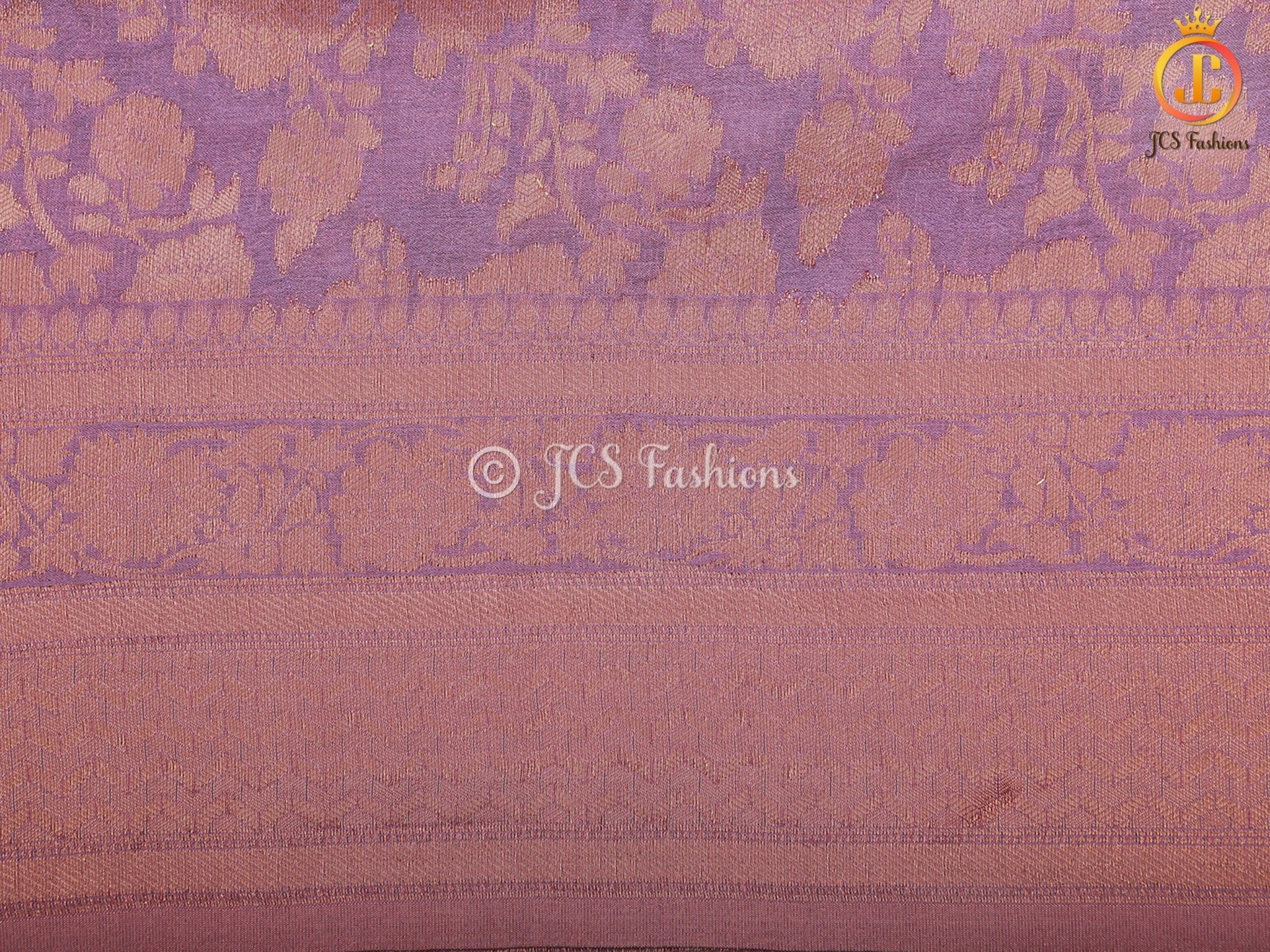 Jaal Zari Weaving Khadi Georgette Saree With Stitched Blouse SAREE JCS Fashions