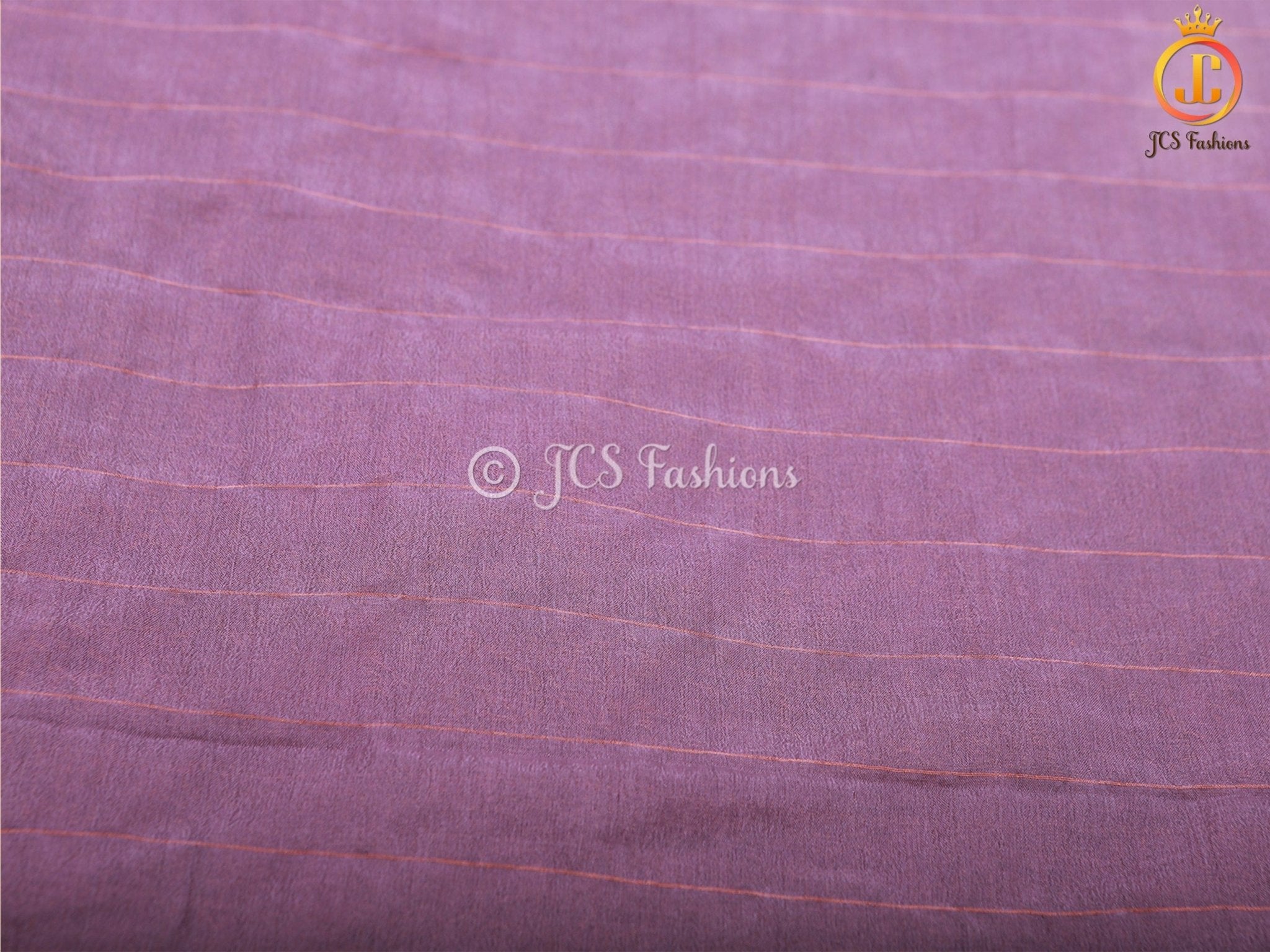 Jaal Zari Weaving Khadi Georgette Saree With Stitched Blouse SAREE JCS Fashions