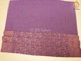 Jaal Zari Weaving Khadi Georgette Saree With Stitched Blouse SAREE JCS Fashions
