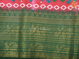 Kalamkari and Patola Print Soft Silk Saree With Kanchi Border SAREE JCS Fashions