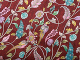 Kalamkari Design Saree With Blouse, Brown Color Saree with Floral designs SAREE JCS Fashions