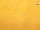 Khadi Georgette Saree With Fully stitched Blouse. Bright Yellow Color SAREE JCS Fashions