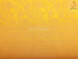 Khadi Georgette Saree With Fully stitched Blouse. Bright Yellow Color SAREE JCS Fashions