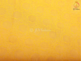 Khadi Georgette Saree With Fully stitched Blouse. Bright Yellow Color SAREE JCS Fashions