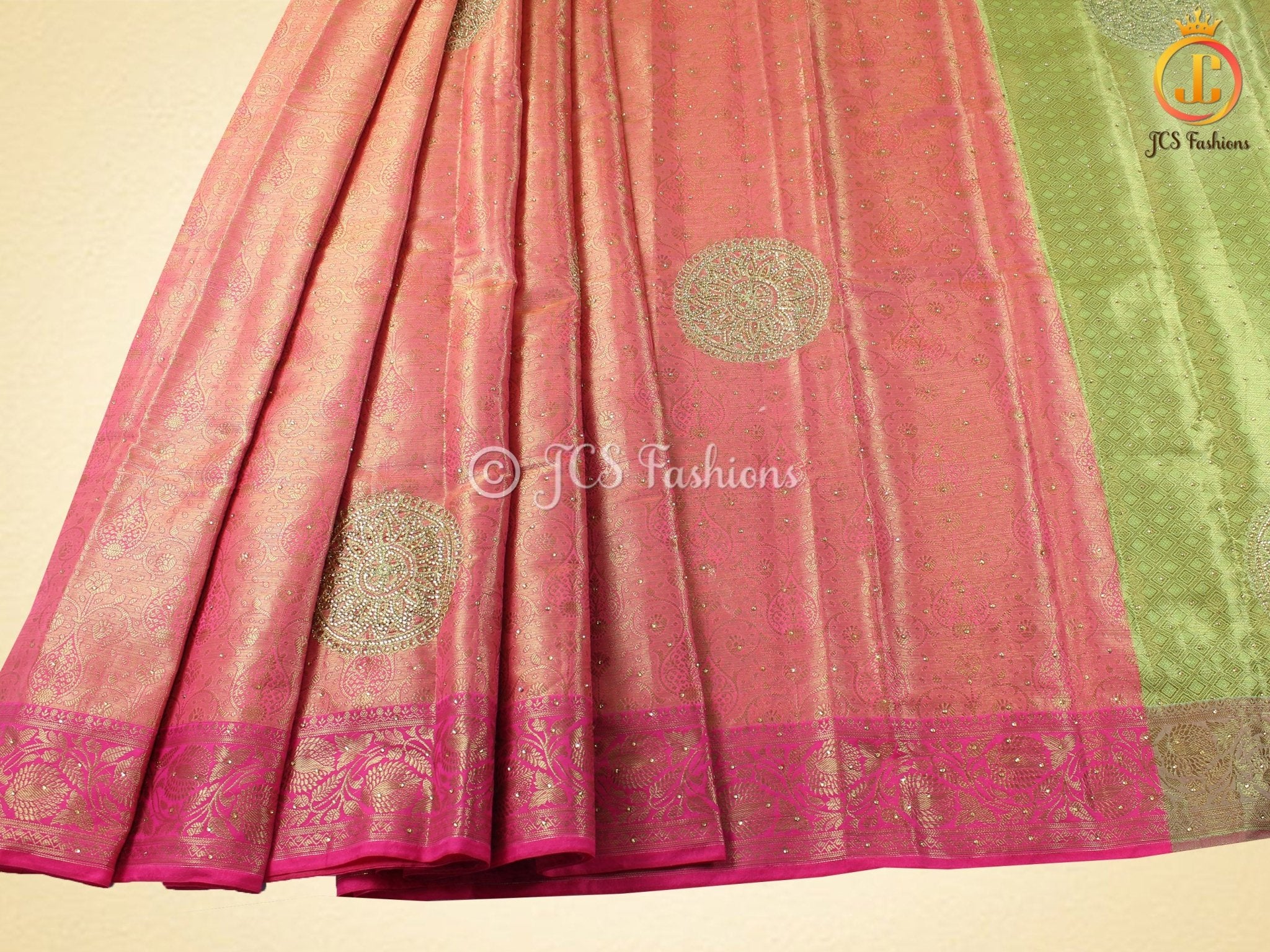 Kora Weaving Muslin Silk Designer Saree SAREE JCS Fashions