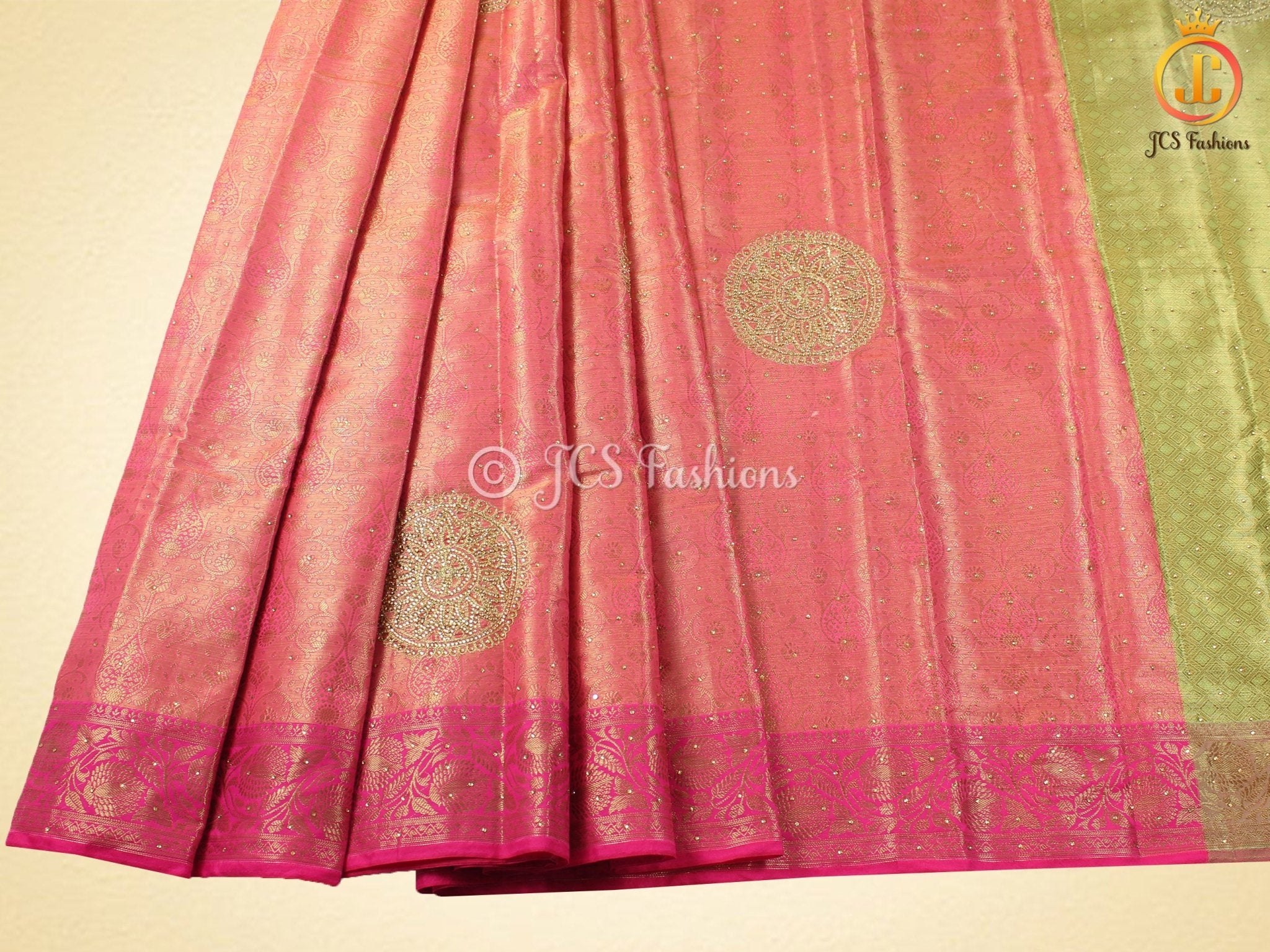 Kora Weaving Muslin Silk Designer Saree SAREE JCS Fashions