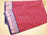 Korvai Buttas Semi-Silk Fabric Saree With Maggam Work Blouse SAREE JCS Fashions