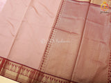 Korvai Plain Body Saree, Mustard Yellow And Brown Border With Blouse SAREE JCS Fashions