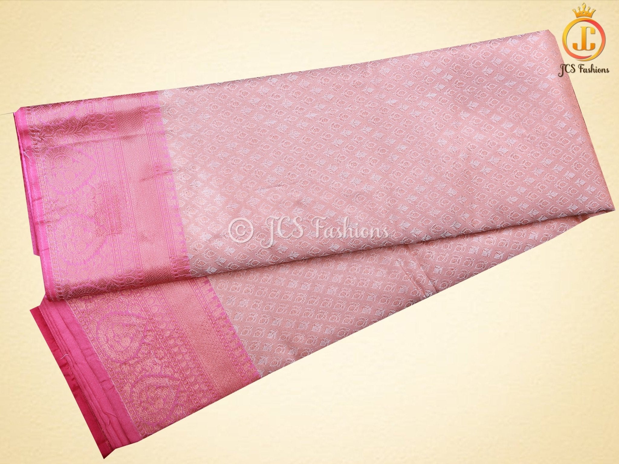 Leaf Butta Design Soft Silk Saree With A Beautiful Blouse SAREE JCS Fashions