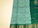 Leheriya Bathik Prints, Munga Silk Saree, Bold Colour, Fully Stitched blouse SAREE JCS Fashions