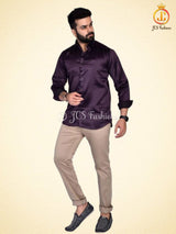 Men's Silk Shirt, Veshti Shirt, Indian Traditional Shirt MEN JCS Fashions