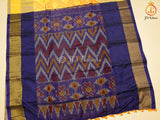Mustard Yellow Soft Silk Saree With Beautiful Ikkat Designs SAREE JCS Fashions