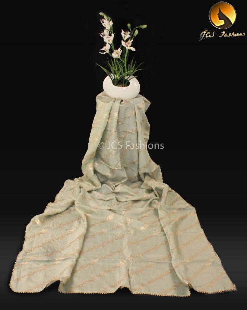 Pastel Green Munga Silk Saree Saree JCS Fashions Pastel Green 5.5 meters