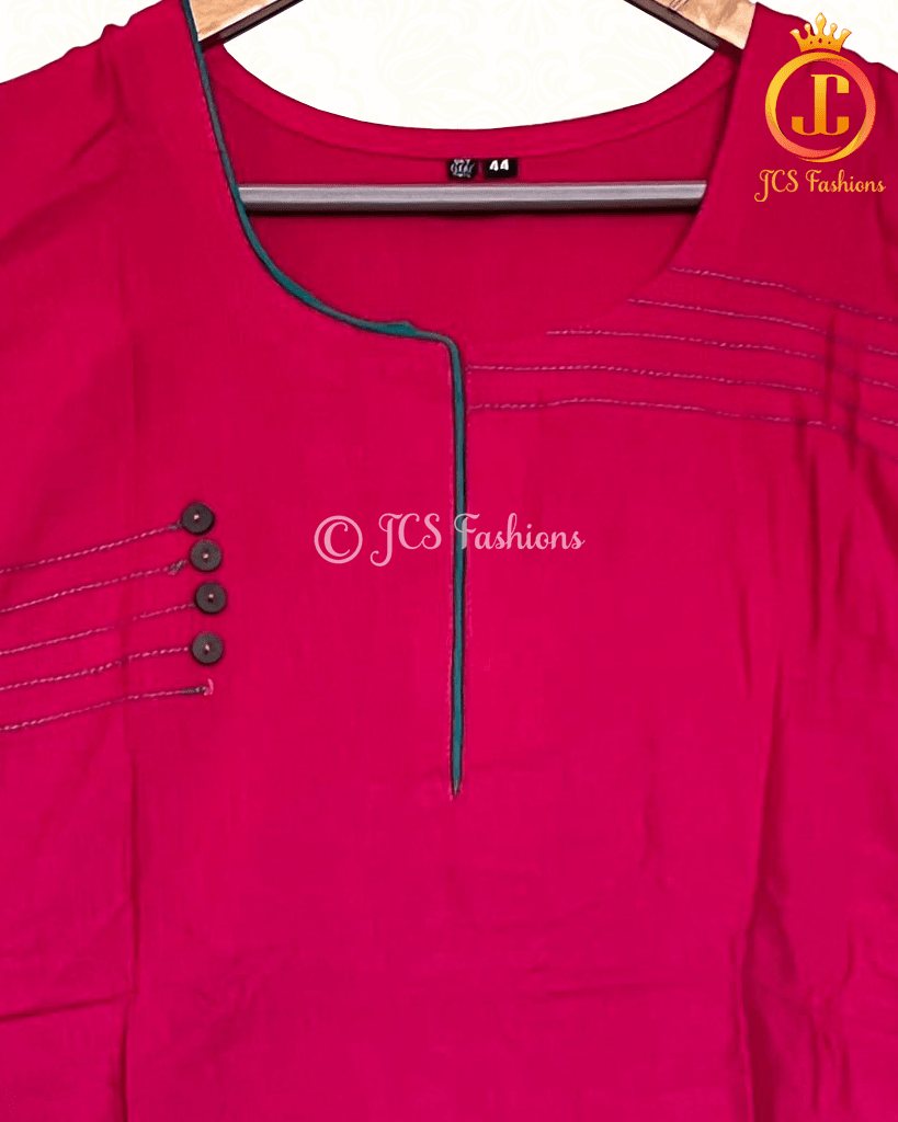Premium Quality Cotton Kurti for Modern Women, Size: XXL/44 - JCS Fashions