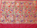 Pure Handloom Moonga Silk Gadwal Pattern Saree With Blouse SAREE JCS Fashions
