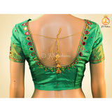 Pure Kanjivaram Soft Silk Saree with Butta Concept and Fully Stitched Blouse SAREE JCS Fashions