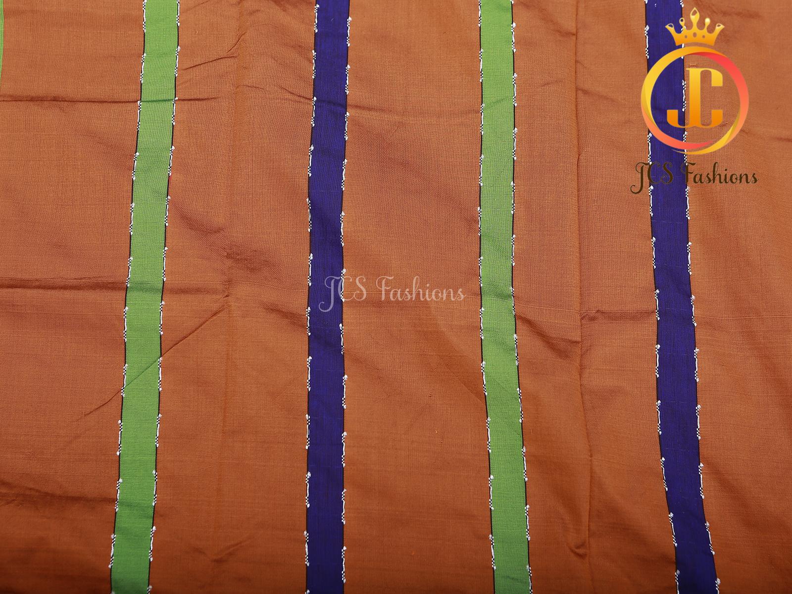 Red Ilkal Soft Cotton Silk Saree With Running Blouse SAREE JCS Fashions