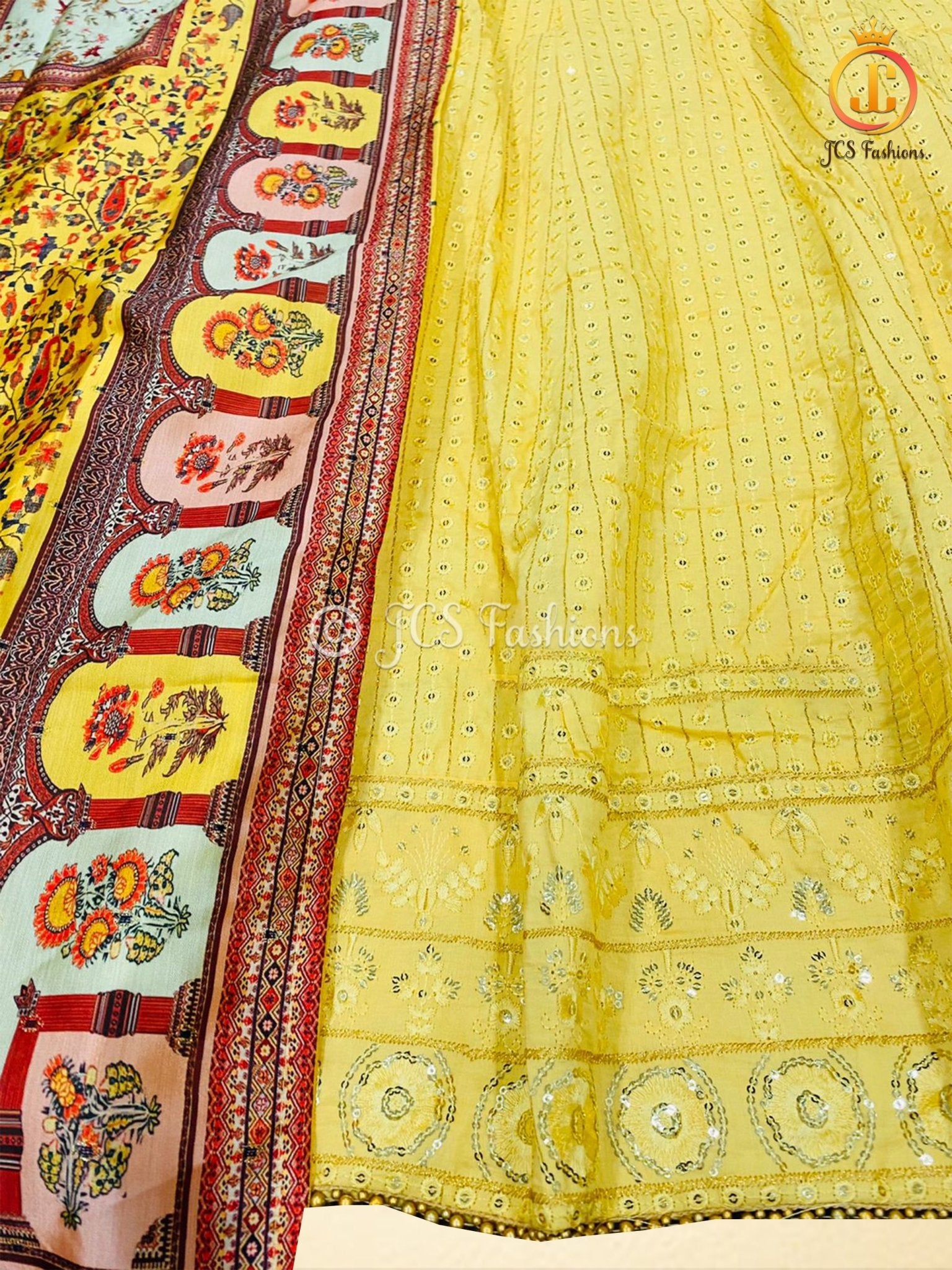 Rich Pastel Color Anarkali Gown With Banarasi Silk Dupatta KURTI JCS Fashions