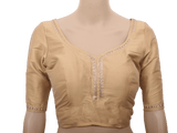 Sabyasashi Cut Ready-Made Blouse for Lehenga and Saree Blouse JCS Fashions Gold 40