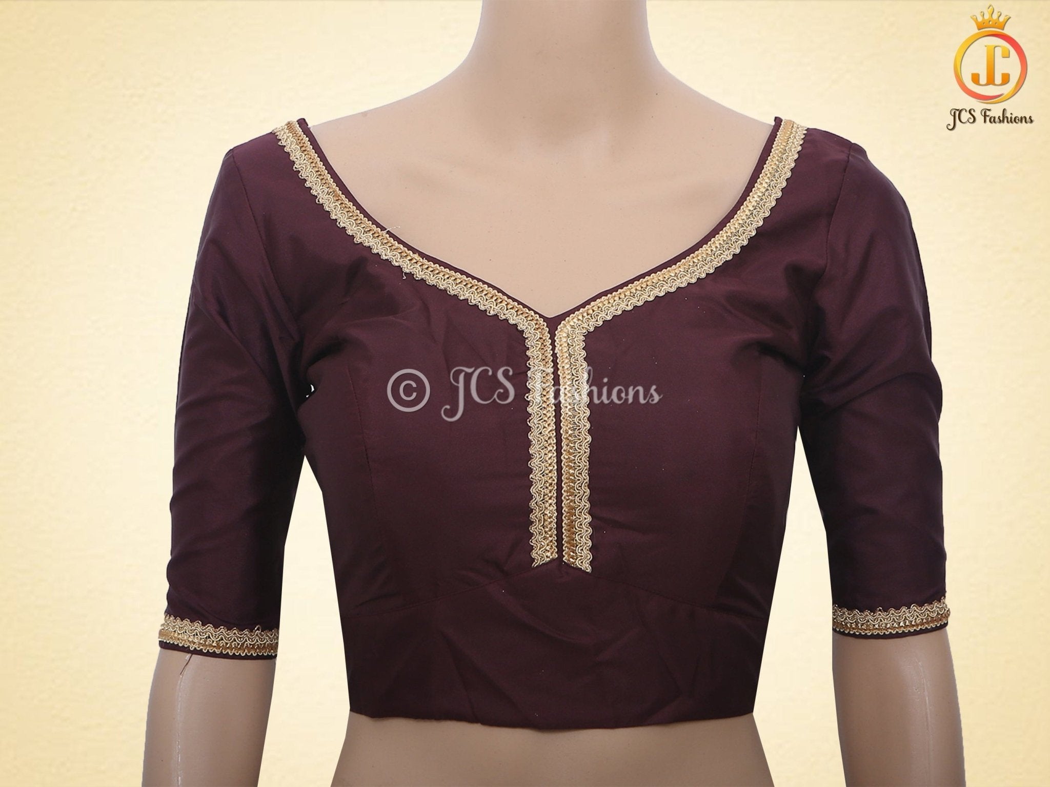 Sabyasashi Cut Ready-Made Blouse for Lehenga and Saree Blouse JCS Fashions