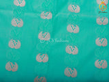 Semi Silk Border Less Saree With Fully Stitched Blouse, Copper Zari SAREE JCS Fashions