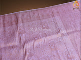 Soft Silk Saree with Full Gold zari Weaving in Baby Pink, Fully stitched blouse SAREE JCS Fashions