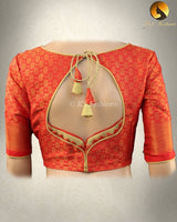 Soft Silk Saree With Zari woven border and pallu Saree JCS Fashions