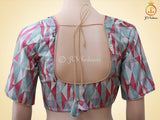 Stunning Pure Handloom Organza Printed Saree with Fully Stitched Printed Blouse SAREE JCS Fashions
