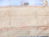 Stunning Pure Handloom Organza Printed Saree with Fully Stitched Printed Blouse SAREE JCS Fashions