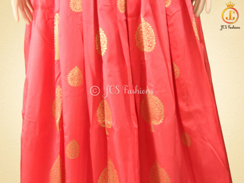 Unique and Trendy Half Saree Set  For Teens | Red